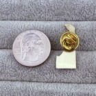 Vintage Delaware State Shaped Ladybug State Bug Navy Blue Pin Pinback  63391