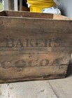 Walter Baker   Co Ltd Baker   s Breakfast Cocoa Wooden Crate Box Dorchester Mass