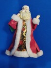 5 Vintage Hand Crafted Santa Claus Figure Christmas Tree Ornament 4 3 4  Tall 
