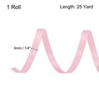 1 4  25 Yard Satin Ribbon Grosgrain Wedding Bouquet Ribbon Pale Pink