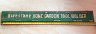 Firestone Advertisement Home Garden Tool Holder Metal Wall Rack Sign Vintage