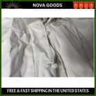 Landau Men s Full-length Lab Coat     Relaxed Fit  3 Pockets  5-knot Buttons     New