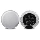 Tire Covers For Rv Wheel  2 Xxxl For Tire Diameter 40-42 Inch Silver 2pack