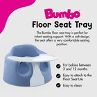 Bumbo Baby Infant Soft Foam Floor Seat W  Play Top Tray Attachment  Powder Blue