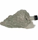 Vintage Grape Cluster Clear Glass Bottle Wine Decanter With Cap