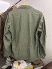 Vintage 1950s 13 Star Korean War Od Green Army Military Shirt Named Size M