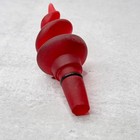 Red Swirl Frosted Art Glass Decanter Stopper Screw Glass Wine Bottle Stopperonly