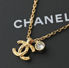 Chanel 26p Gold Cc Logo Pendant Necklace