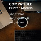 4pk Lc501xl Ink Cartridges For Brother Mfc-j1260dw Mfc-j1360dw Mfc-j1410dw Lc501