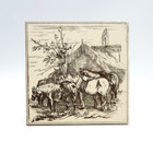 Arts   Crafts Fireplace Minton Tile Farm Animals Series By W P Simpson C1880 Ae4