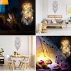 Feather Dream Catcher Led Light Up Hanging Decor Bedroom Background Dreamcatcher