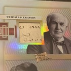 2026 Pieces Of The Past Historical Ed  Edison tesla Dual Handwritten Relic  412