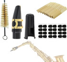 Alto Saxophone Mouthpiece Kit  Sax Mouthpiece Kit With Cap   Metal Ligature
