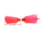 Pink Acrylic Hand Grips Guard Air Deflector On Rear Mirrors Fits Softail Dyna