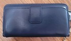 Badgley Mischka Navy Blue Studded  Zip Around Wallet Wristlet Phone Holder New