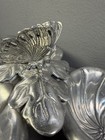 Arthur Court Aluminum 3-section 3-bowl Butterfly Serving Dish Tray