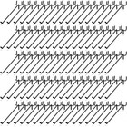 100 Pcs Peg Board Hooks Stainless Steel Pegs 8 Inch black