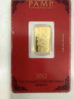 2012 Lunar Year Of The Dragon Pamp Suisse 5 Gram Gold Bar Sealed In Assay  new