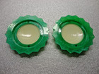 2 Pcs Williams  Bally    Others  Daisy Domed    green    Bumper Caps  Safe Ship 