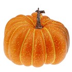  20 Cm Fake Flat Pumpkin Lifelike Handle Artificial Food Halloween Christmas 
