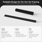 Balancefrom 8 Ft Balance Gymnastics Beam W carrying Handles  Black  open Box 