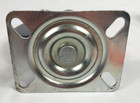 Heavy Duty Swivel Casters 4    Hard Rubber Wheels Plate Mount Set Of 4
