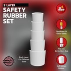 Safety Rubber Set For Oil Candle Cups - 5 Layer - 9 Pack - For Hanukkah                         