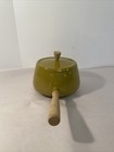 Aluminum wood Handle Fondue Pot  
