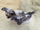 Vintage German Porcelain Skye Terrier Dogs Pair Carl Scheidig C1935-72