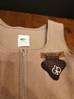 Vtg Girl Scouts Brownie Uniform Romper Jumper Dress   Pin Made In Usa Size 7