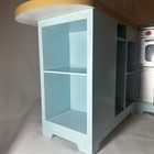 American Girl Gourmet Kitchen Set Retired Blue As Is Missing Parts    