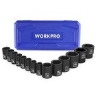 Workpro 1 2    Drive Shallow Impact Socket Set  Sae Cr-v Steel 6-point Socket Set