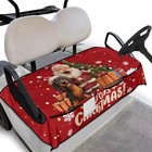  Golf Cart Seat Cover With Pockets Universal For Clob Christmas Santa Claus Red