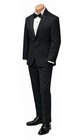 42l 36w Michael Kors Obsession Black Tuxedo W Matching Pants Modern Fit Tux Suit