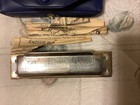 Vintage M  Hohner  blues Harp    Case  Paperwork -   made In Germany  Harmonica