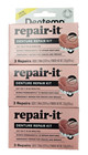 Dentemp Repair-it Denture Repair Kit 3 Repairs box   3 Boxes   New Look   Red