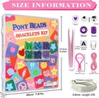 Diy Bracelet Making Kit 1000  Pony Beads Letter Beads Jewelry Craft Set Crafts
