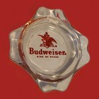 Rare 1960s Budweiser King Of Beers 4 5  Glass Pyro Ashtray Anheuser-busch Logo