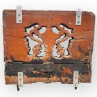 Antique Wood Panel With Carved Urn Vase Architectural Salvage