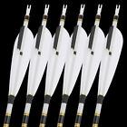 12x 31  Pure Carbon Arrows Natural Feather Sp340 400 500 600 Archery Bow Hunting