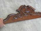 Antique Crest pediment crown Carved Wood Architectural Furniture Panel Mantel