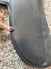 Saddle Right Black Leather Half Pad - English Saddle Support
