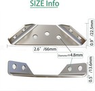 20pcs Stainless Steel Heavy Duty Corner Bracket Furniture Angle Braces W screws