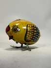 Vintage 1950s   70s Tin Litho Wind-up Blue Bird Toy Mechanical Collectible Japan