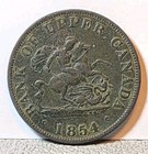 1854 Bank Of Upper Canada One Half Penny Token   C-21