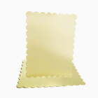 Way To Celebrate Gold Scallop Cake Board  14x19 Inch  3-count