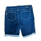 Paige Womens Denim Shorts Size 31 Dark Blue Jax Knee Cuffed Casual Chic