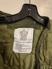 Vintage Deadstock M-65 Parka Liner Size Medium Perfect Dark Green perf Condition