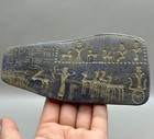 Sassanian Ancient  Old Lapis Lazuli Stone Fighter Kings Carved Stone Tablet