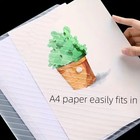 1x Mixed Color Folding File Bag Button Closure Design Office Organizers School